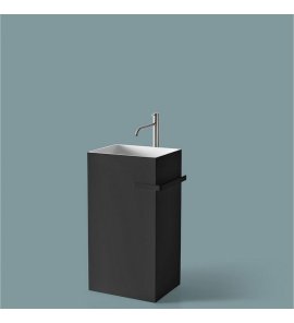    Antonio Lupi Fusto Umywalka wolnostojąca 45x35 cm Nero FUSTONERO