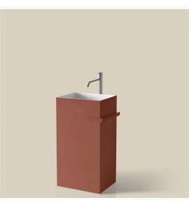    Antonio Lupi Fusto Umywalka wolnostojąca 45x35 cm Terracotta FUSTOTERRACOTTA