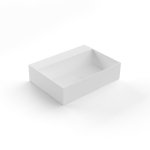 Antonio Lupi GestoMood Umywalka ścienna/stawiana na blacie 40x54 cm Biały GESTOMOOD54