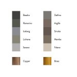 Antonio Lupi GestoMood Umywalka ścienna/stawiana na blacie 40x54 cm Basalto GESTOMOOD54BASALTO