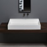 Antonio Lupi GestoMood Umywalka ścienna/stawiana na blacie 50x90 cm Biały GESTOMOOD90