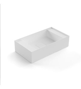 Antonio Lupi GraffioMood Umywalka ścienna/stawiana na blacie 30x54 cm Biały GRAFFIOM30