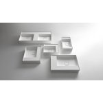 Antonio Lupi GraffioMood Umywalka ścienna/stawiana na blacie 30x54 cm Biały GRAFFIOM30