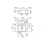 Antonio Lupi GraffioMood Umywalka ścienna/stawiana na blacie 35x45 cm Biały GRAFFIOM45
