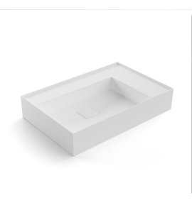 Antonio Lupi GraffioMood Umywalka ścienna/stawiana na blacie 47x72 cm Biały GRAFFIOM72