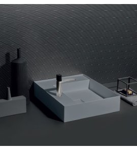 Antonio Lupi GraffioMood Umywalka ścienna/stawiana na blacie 47x54 cm Iceberg GRAFFIOM54ICEBERG