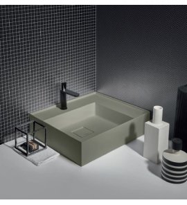 Antonio Lupi GraffioMood Umywalka ścienna/stawiana na blacie 47x54 cm Lichene GRAFFIOM54LICHENE