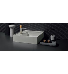 Antonio Lupi GraffioMood Umywalka ścienna/stawiana na blacie 47x54 cm Serena GRAFFIOM54SERENA