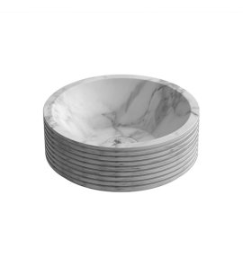 Antonio Lupi Introverso Umywalka stawiana na blat Ø 45 cm Marmo Carrara INTROVERSO45