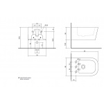 Antonio Lupi Komodo Bidet 54x36 biały KOMODO2
