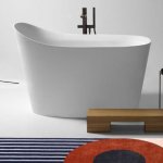 Antonio Lupi Mastello Wanna wolnostojąca 135x75 cm Biały MASTELLO