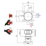 Antonio Lupi Mayday Bateria jednouchwytowa bidetowa podtynkowa Satin stainless steel MAYDAYHF