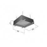 Antonio Lupi Meteo Deszczownica Sufitowa Podtynkowa 35x35 cm Stal Nierdzewna METEO1
