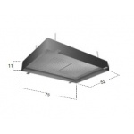 Antonio Lupi Meteo Deszczownica Sufitowa Podtynkowa 75x35 cm Stal Nierdzewna METEO3C