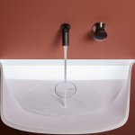 Antonio Lupi MiniAzimut Wylewka do umywalki Stal nierdzewna MINIAZIMUT20