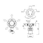 Antonio Lupi MiniMayday Przełącznik jednouchwytowy natryskowy podtynkowy Satin stainless steel MINIMAYDAYD
