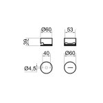 Antonio Lupi Molla Uchwyt ścienny do węża prysznicowego Stal nierdzewna MOLLA