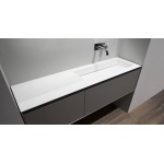 Antonio Lupi Myslot Umywalka Zintegrowana z Blatem 40x120 cm biała CR140/MYSLOT490