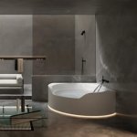 Antonio Lupi Ofuro Wanna wolnostojąca lub narożna 167,5x167,5 cm z podświetleniem LED Biały OFURO1