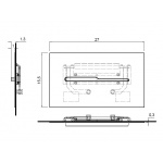 Antonio Lupi Onda Przycisk spłukujący do spłuczek podtynkowych stal nierdzewna szczotkowana ONDA