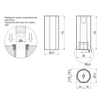 Antonio Lupi Opale Postument wolnostojący OPALE20