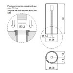 Antonio Lupi Opale Postument wolnostojący Marmo Carrara OPALE21