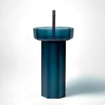     Antonio Lupi Opale Umywalka z postumentem wolnostojącym Cobalto OPALE10+OPALE20COBALTO