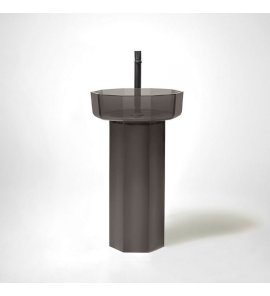     Antonio Lupi Opale Umywalka z postumentem wolnostojącym Fume OPALE10+OPALE20FUME