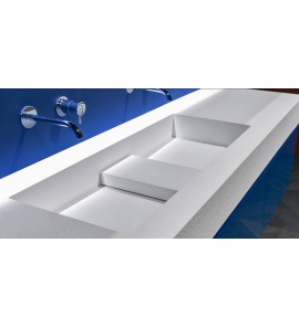 Antonio Lupi Podio Umywalka Zintegrowana z Blatem 54x120 cm satynowa BCS54/PODIO