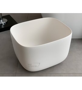 Antonio Lupi Poggio Umywalka Stawiana na blacie 46x40 cm biała POGGIO