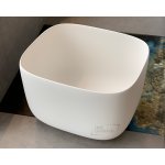 Antonio Lupi Poggio Umywalka Stawiana na blacie 46x40 cm biała POGGIO