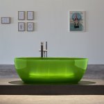  Antonio Lupi Reflex Wanna wolnostojąca 167x86 cm Lime REFLEXLIME