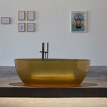  Antonio Lupi Reflex Wanna wolnostojąca 167x86 cm Ocra REFLEXOCRA