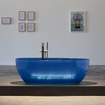  Antonio Lupi Reflex Wanna wolnostojąca 167x86 cm Ceruleo REFLEXCERULEO