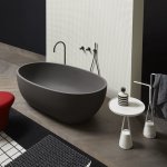  Antonio Lupi Reflex Wanna wolnostojąca 167x86 cm Basalto REFLEXBASALTO