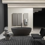  Antonio Lupi Reflex Wanna wolnostojąca 167x86 cm Basalto REFLEXBASALTO