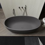  Antonio Lupi Reflex Wanna wolnostojąca 167x86 cm Basalto REFLEXBASALTO