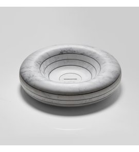 Antonio Lupi Rigati Umywalka stawiana na blat Ø 45 cm Marmo Carrara RIGATI45