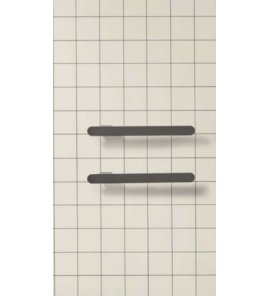 Antonio Lupi Rigo Grzejnik elektryczny 2-elementowy z aluminium pionowy/poziomy 45x6x4 cm Corteccia RIGO45CORTECCIA