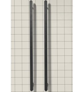 Antonio Lupi Rigo Grzejnik elektryczny 2-elementowy z aluminium pionowy/poziomy 125x6x4 cm Corteccia RIGO125CORTECCIA
