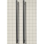 Antonio Lupi Rigo Grzejnik elektryczny 2-elementowy z aluminium pionowy/poziomy 125x6x4 cm Corteccia RIGO125CORTECCIA