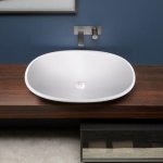 Antonio Lupi Rim Umywalka stawiana na blat 54x76 cm Biały RIM76