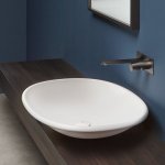 Antonio Lupi Rim Umywalka stawiana na blat 54x76 cm Biały RIM76