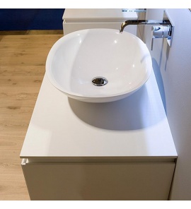 Antonio Lupi Servo Umywalka Stawiana na blat ∅45 cm biała SERVOMOOD45