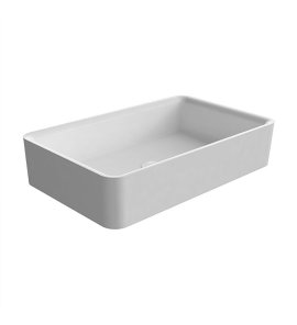 Antonio Lupi Servoretto Umywalka stawiana na blacie 38x50 cm Biały RETTOMOOD50