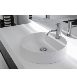 Antonio Lupi Simplo Umywalka Stawiana na blacie 45 cm biała SIMPLOTONDO