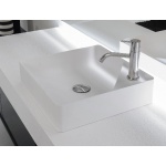 Antonio Lupi Simplo Umywalka Stawiana na blacie 42x42 cm biała SIMPLO42