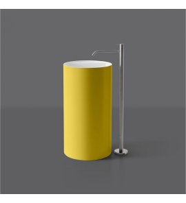    Antonio Lupi Simplo Umywalka wolnostojąca Ø 45 cm Mostarda SIMPLO85MOSTARDA