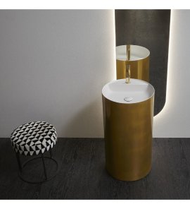 Antonio Lupi Simplo Umywalka wolnostojąca Ø 45 cm mosiądz SIMPLO85MOSIĄDZ