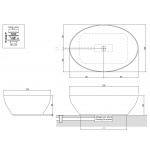 Antonio Lupi Solidea Wanna wolnostojąca 190x130 cm Marmo Carrara SOLIDEA190